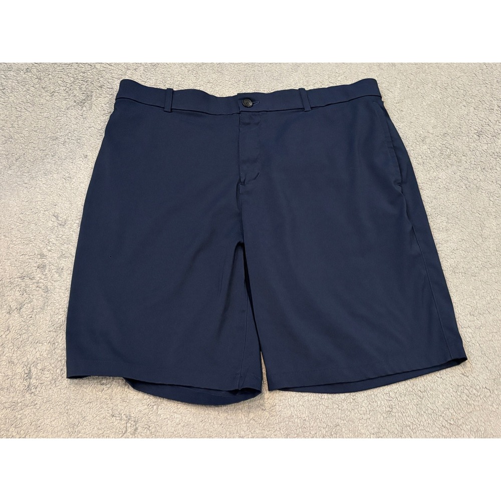 Nike Dri-FIT Golf Shorts Mens 36 Navy Blue Standard Fit Performance Chino Short